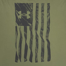 Load image into Gallery viewer, Under Armour Freedom Flag Long Sleeve T-Shirt (OD Green)