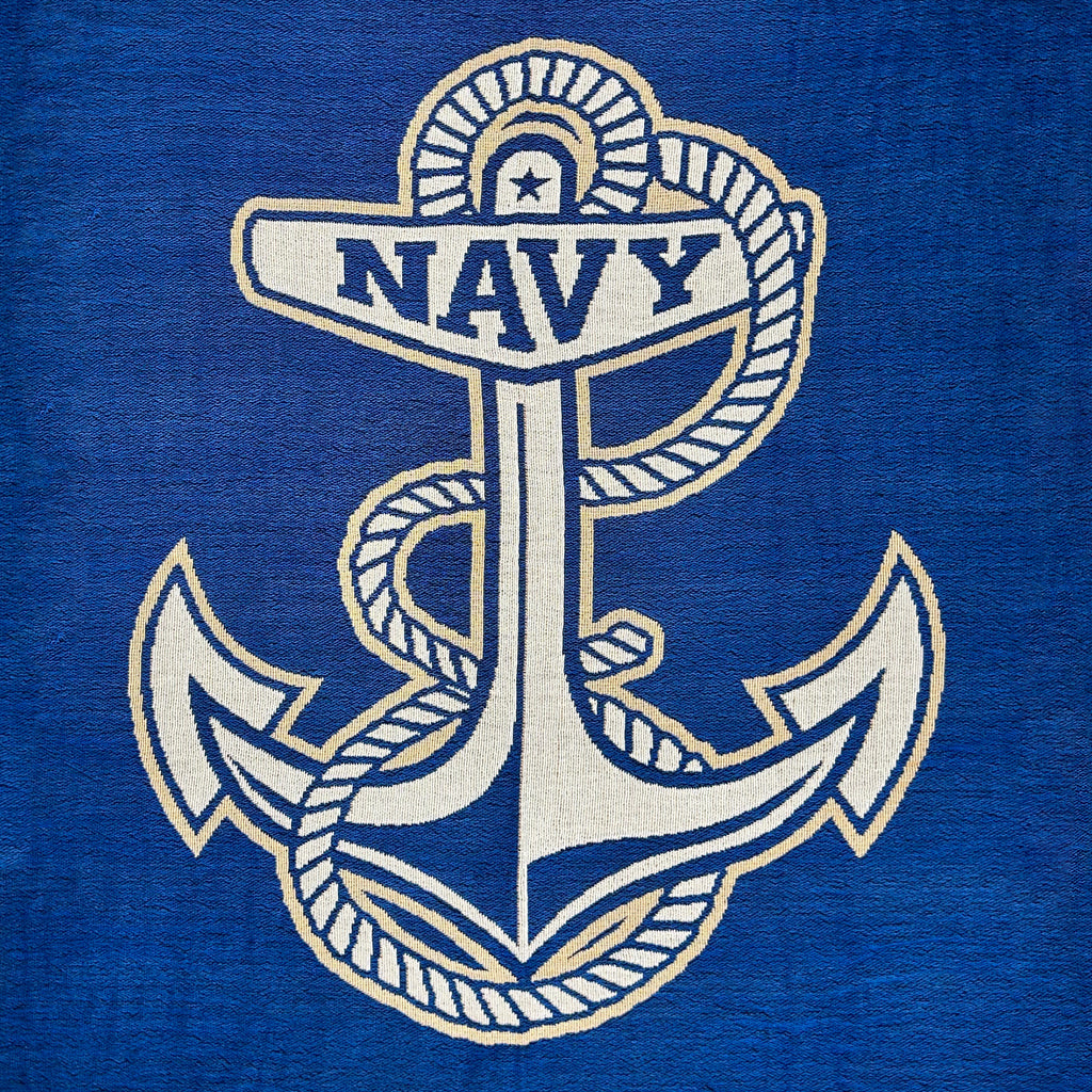 Navy Knit Blanket (Navy)