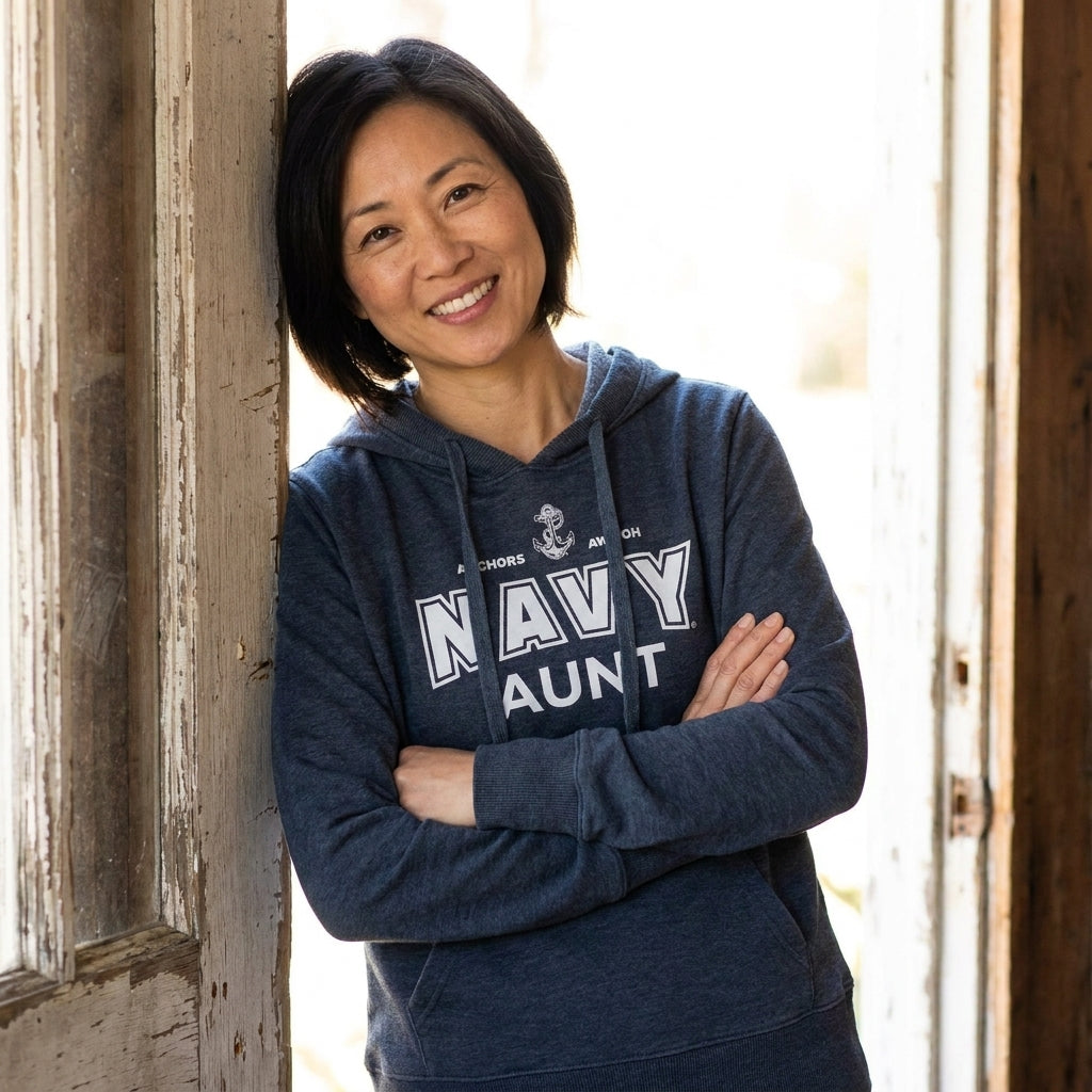 Navy Family Women's Hooded Sweatshirts