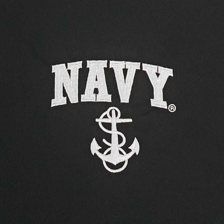 Navy Anchor Atmos Pro Fleece Lined Hooded Jacket (Black)