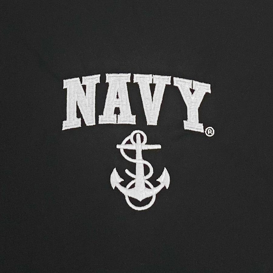 Navy Anchor Atmos Pro Fleece Lined Hooded Jacket (Black)