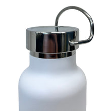 Load image into Gallery viewer, Navy Anchor Stainless Water Bottle (White)