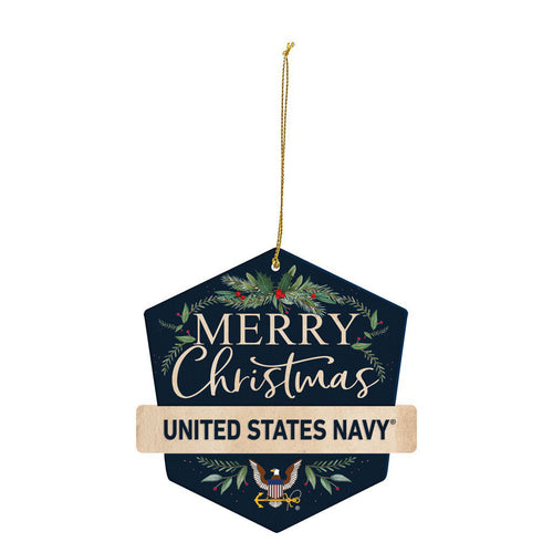 Navy Christmas Ornament - Badge*
