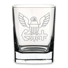 Load image into Gallery viewer, US Navy Square 11.75oz Double Old Fashion Glass*
