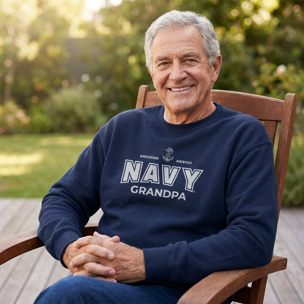 Navy Family Unisex Crewneck Sweatshirts
