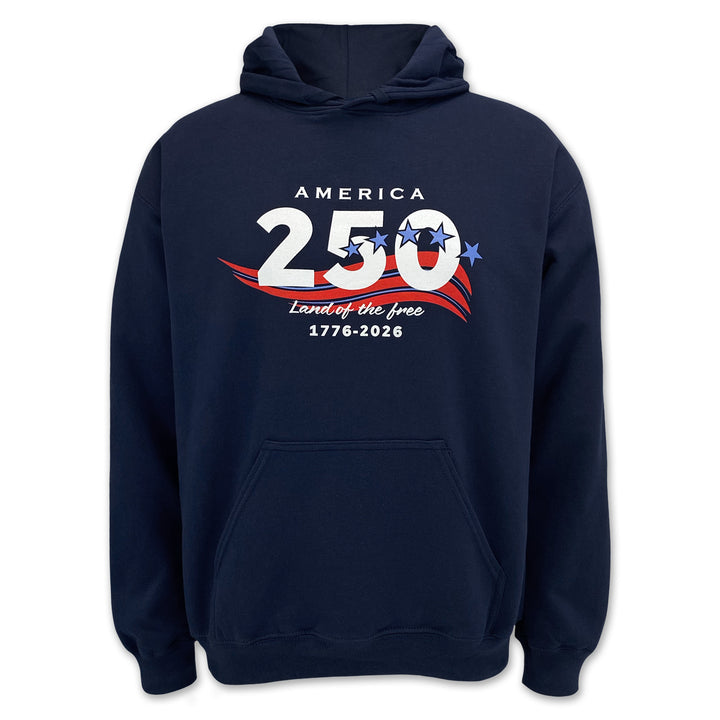 America's 250th Stars Land of The Free Hood (Navy)