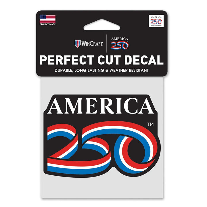 America 250 Perfect Cut Color Decal (4"x4")