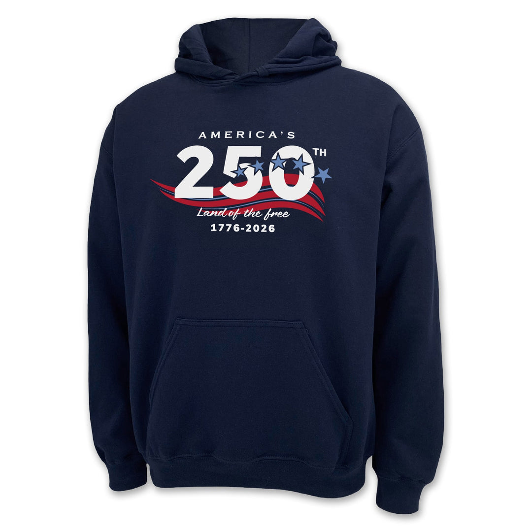 America's 250th Stars Land of The Free Hood (Navy)