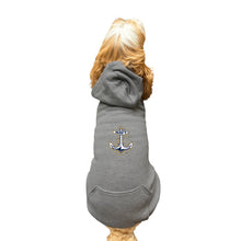 Load image into Gallery viewer, Navy Anchor Dog Hoodie