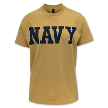 Load image into Gallery viewer, Navy Core T-Shirt (Old Gold)