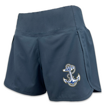 Load image into Gallery viewer, Navy Ladies Stretch Woven Lined Short (Castlerock)