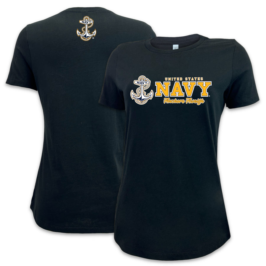 Navy Ladies Duo T-Shirt