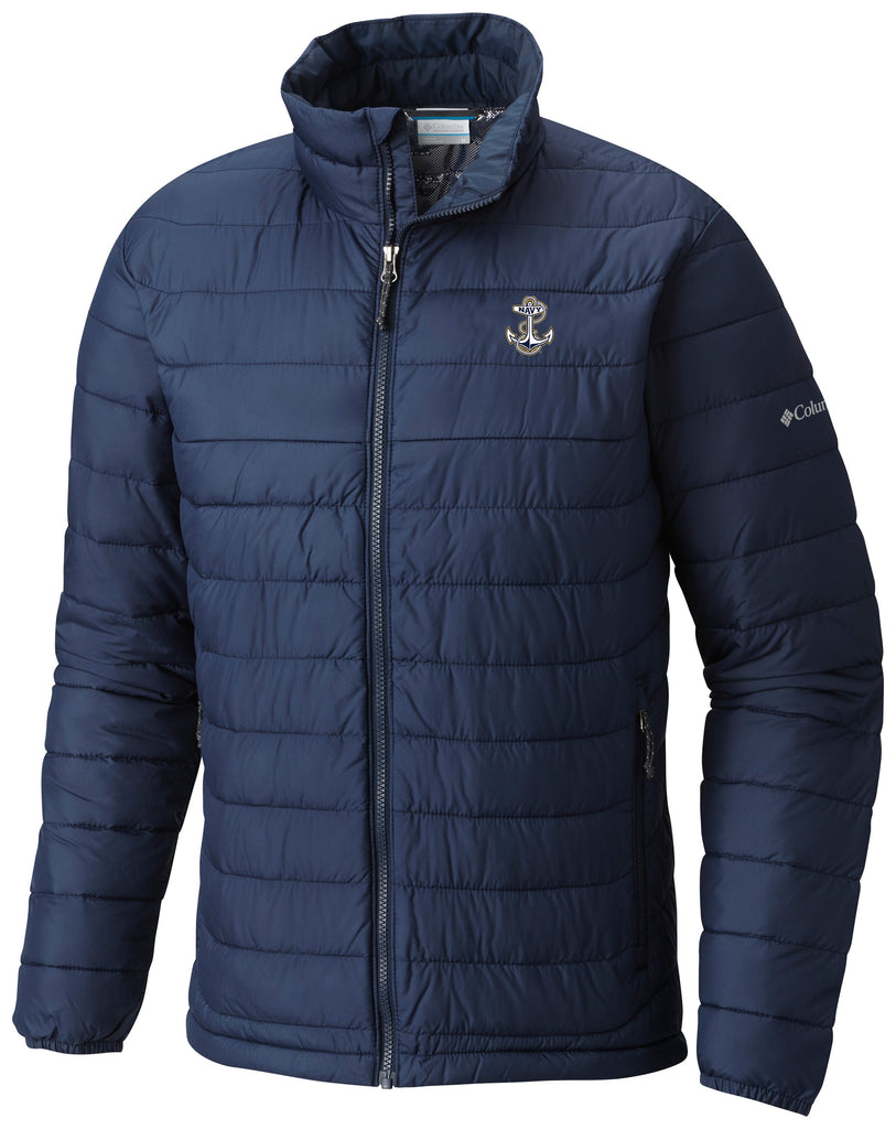 Navy Anchor Columbia Powder Lite Jacket (Navy)*
