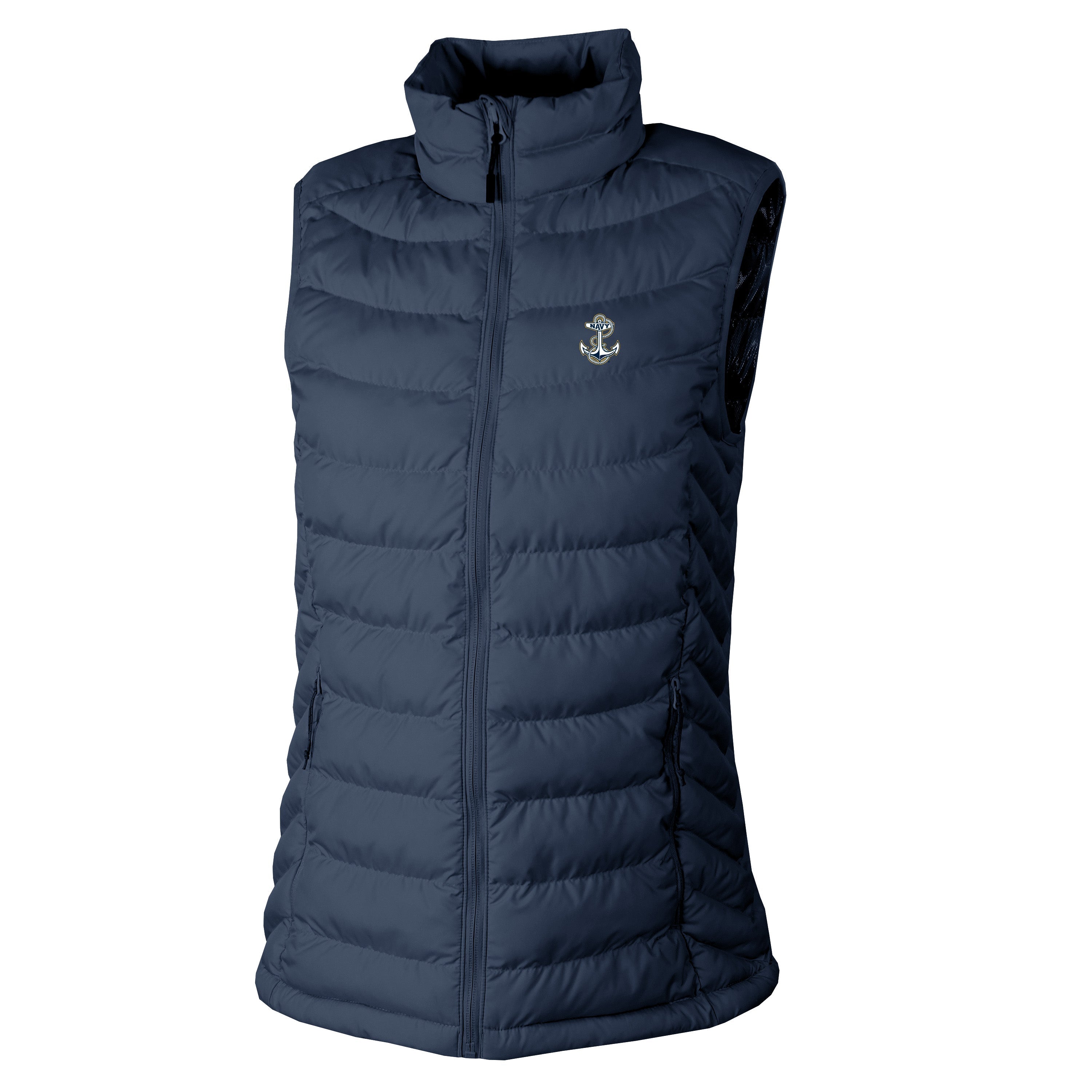 Navy Anchor Columbia Women's Powder Lite II Vest (Navy)* – Navy Gear