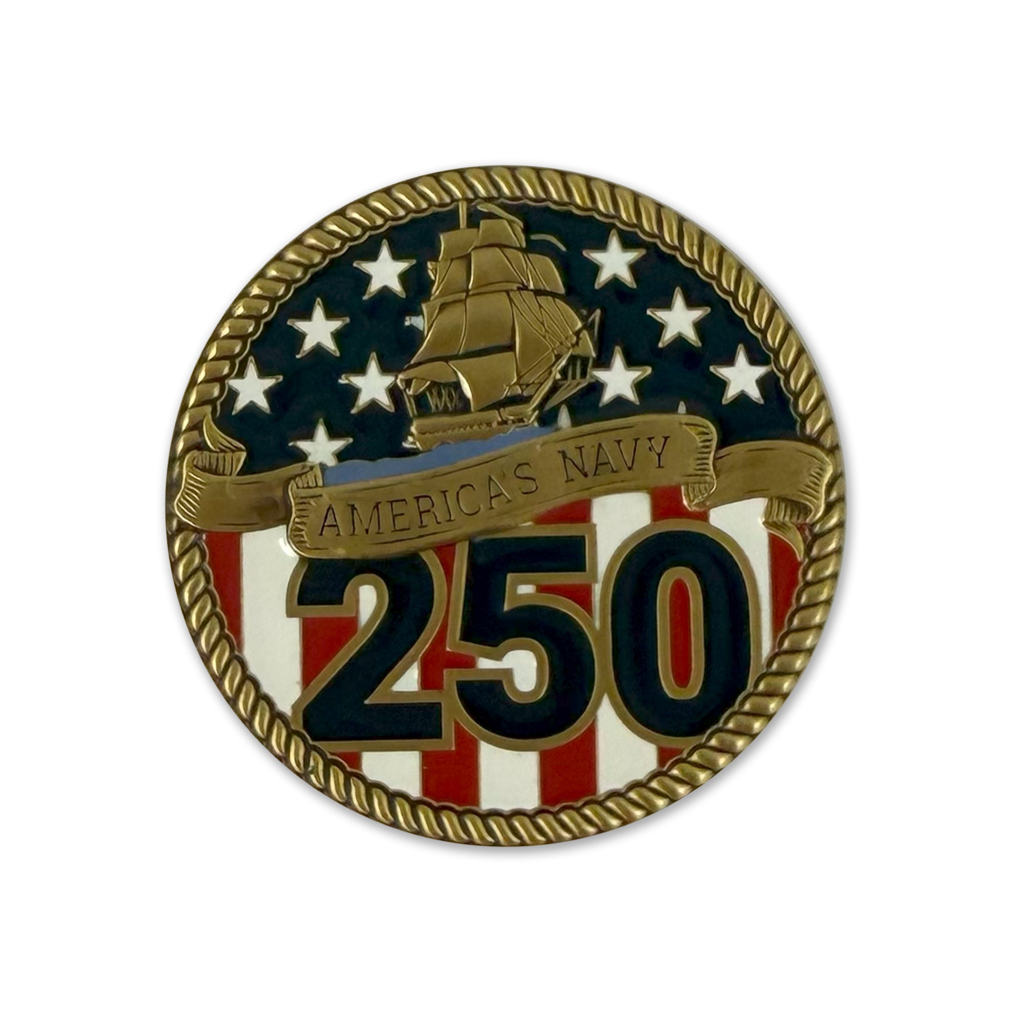 US NAVY チャレンジ US Navy Challenge Coin 250th Anniversary Medal New Challenge