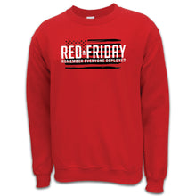 Load image into Gallery viewer, RED Friday Full Chest Crewneck (Red)