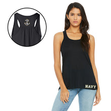 Load image into Gallery viewer, Navy Ladies Duo Racerback