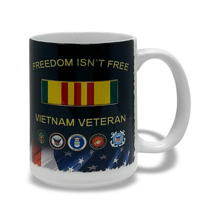 Freedom Isn't Free Vietnam Veteran Mug