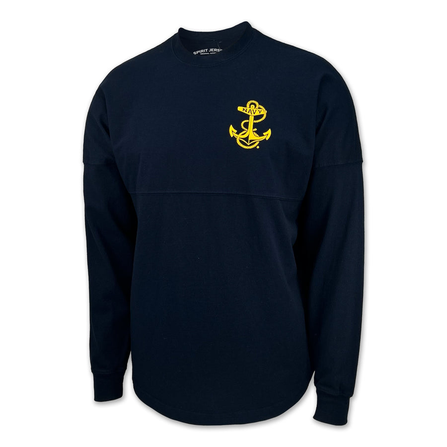 Navy Anchor Original Crew Neck Spirit Jersey (Navy)