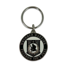 Load image into Gallery viewer, Wounded Warrior Freedom Isn&#39;t Free Double Sided Key Ring