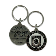 Load image into Gallery viewer, Wounded Warrior Freedom Isn&#39;t Free Double Sided Key Ring