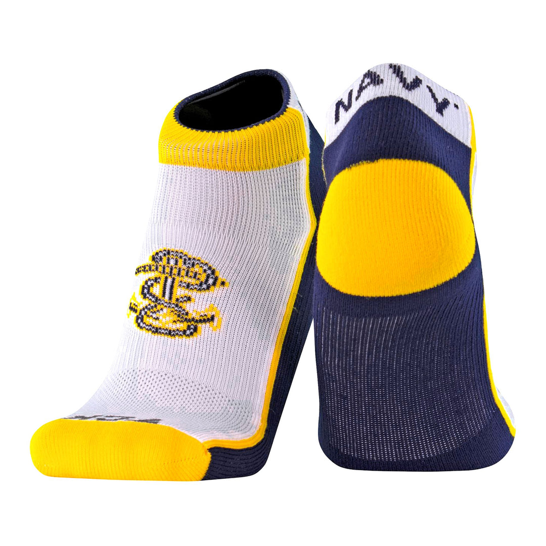 Navy Low Cut Stripe Socks