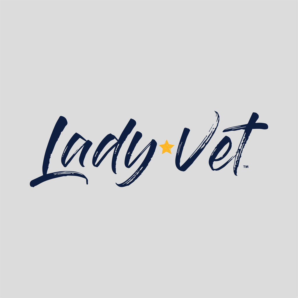Navy Lady Vet Full Chest Logo Ladies T-Shirt