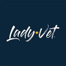 Load image into Gallery viewer, Navy Lady Vet Full Chest Logo Ladies T-Shirt