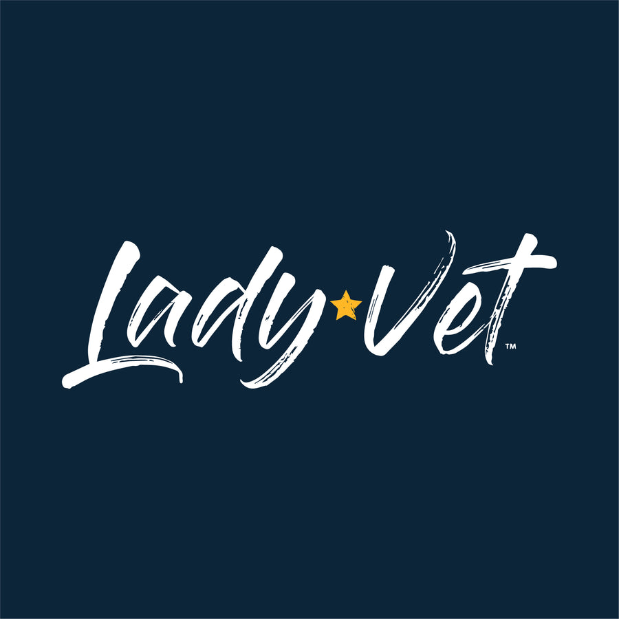 Navy Lady Vet Full Chest Logo Ladies T-Shirt