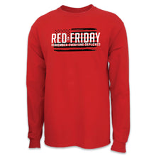 Load image into Gallery viewer, RED Friday Full Chest Long Sleeve T-Shirt (Red)