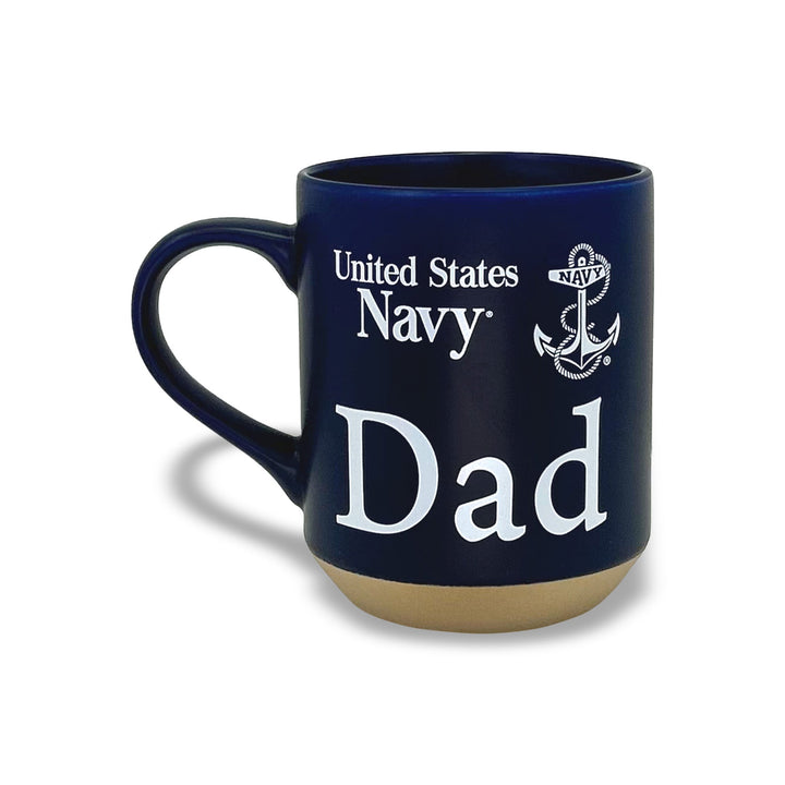 Navy Dad 16oz Matte Sandstone Mug