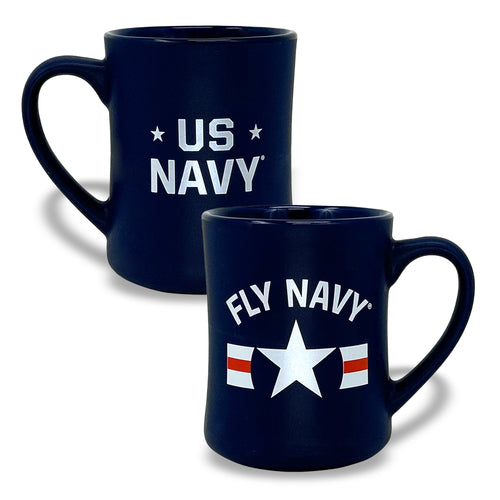 Navy Fly Navy MK Matte 16oz Diner Mug