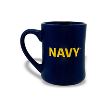 Load image into Gallery viewer, Navy Fear The Bones MK Matte 16oz Diner Mug
