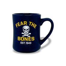 Load image into Gallery viewer, Navy Fear The Bones MK Matte 16oz Diner Mug