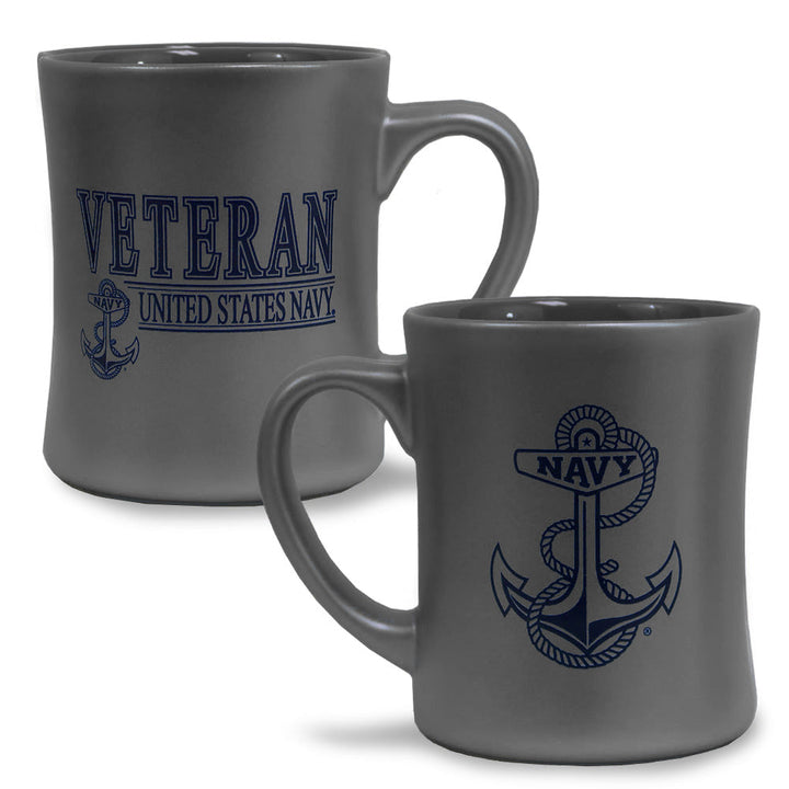 Navy Veteran 16oz MK Matte Mug (Grey)