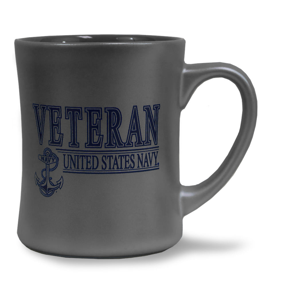 Navy Veteran 16oz MK Matte Mug (Grey)