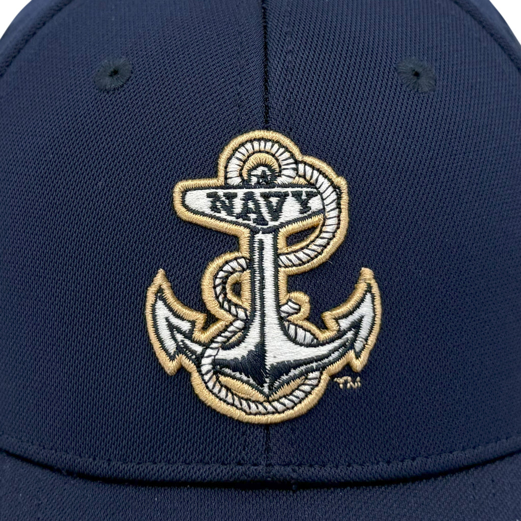 Navy Under Armour Sideline Blitzing Accent Adjustable Hat (Navy)