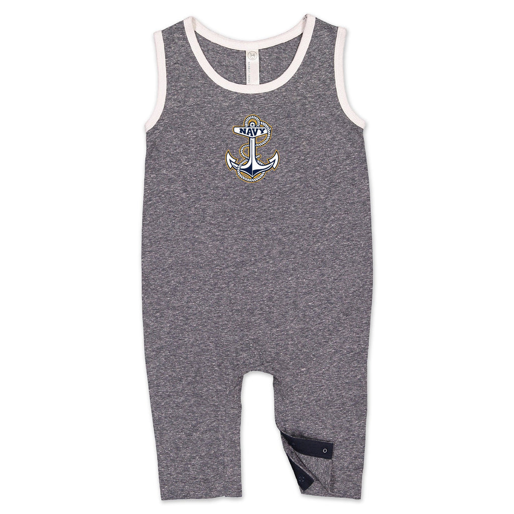 Navy Anchor Infant Tank Romper