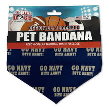 Load image into Gallery viewer, Go Navy Bite Army Sublimated Dog Bandana