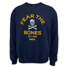 Load image into Gallery viewer, Navy Fear The Bones Crewneck (Navy)
