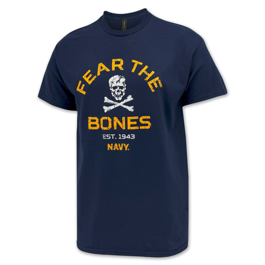 Navy Fear The Bones T-Shirt (Navy)