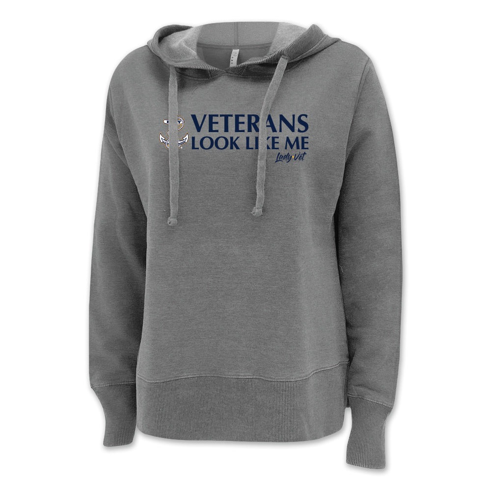 Navy Vet Looks Like Me Ladies Hood