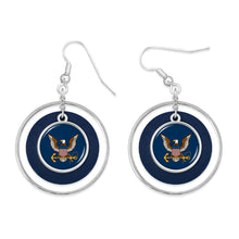Load image into Gallery viewer, U.S. Navy Lindy Earrings