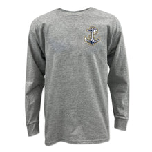 Load image into Gallery viewer, Pick Your Design Navy Youth Long Sleeve T-Shirt