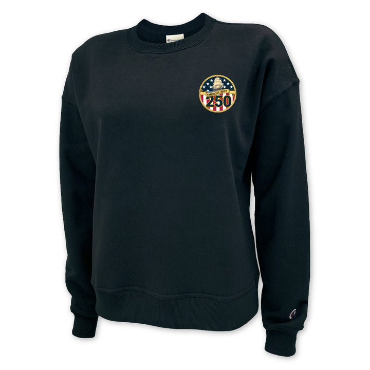 Navy 250th Anniversary Champion Ladies Crewneck