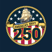 Load image into Gallery viewer, Navy 250th Anniversary Ladies T-Shirt