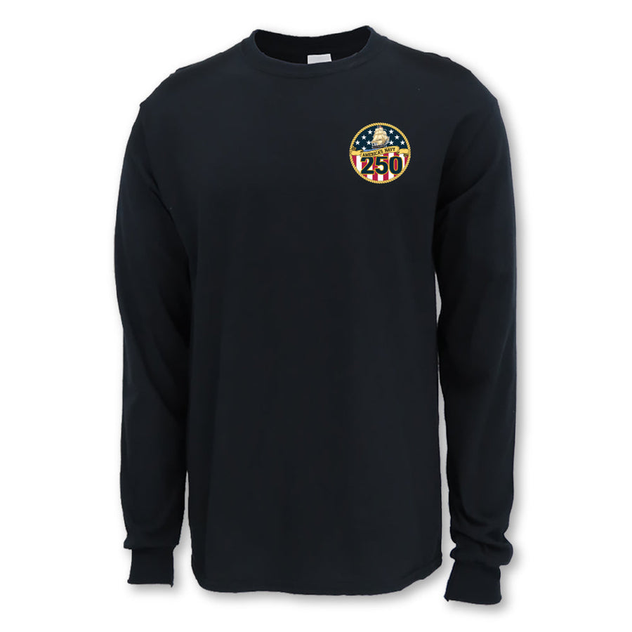 Navy 250th Anniversary Long Sleeve T-Shirt