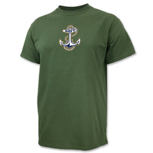 Load image into Gallery viewer, Navy Anchor USA Made T-Shirt