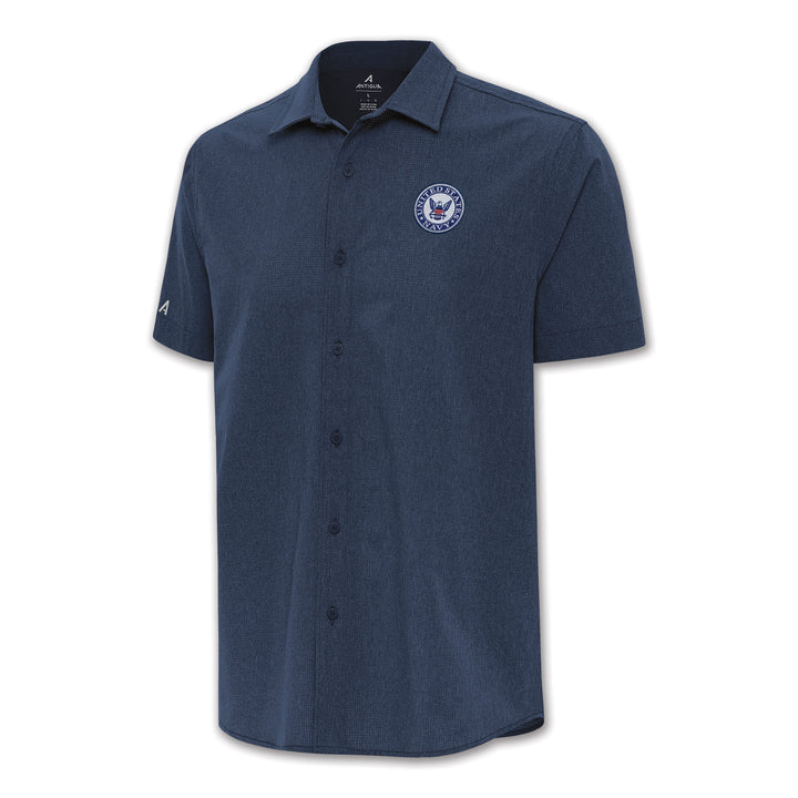 Navy Activate Short Sleeve Woven Shirt (Navy)