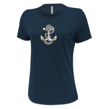 Load image into Gallery viewer, Navy Ladies Anchor Logo T-Shirt